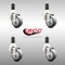 Service Caster 3 Inch 316SS Thermoplastic Rubber Swivel 1-1/4 Inch Expanding Stem Caster Set SCC-SS316EX20S314-TPRB-114-4 - alternate 4